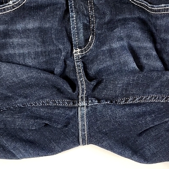 Silver Jeans Authentic The Curvy High Skinny Western Glove Works Blue Denim Sz 0 - Picture 7 of 14